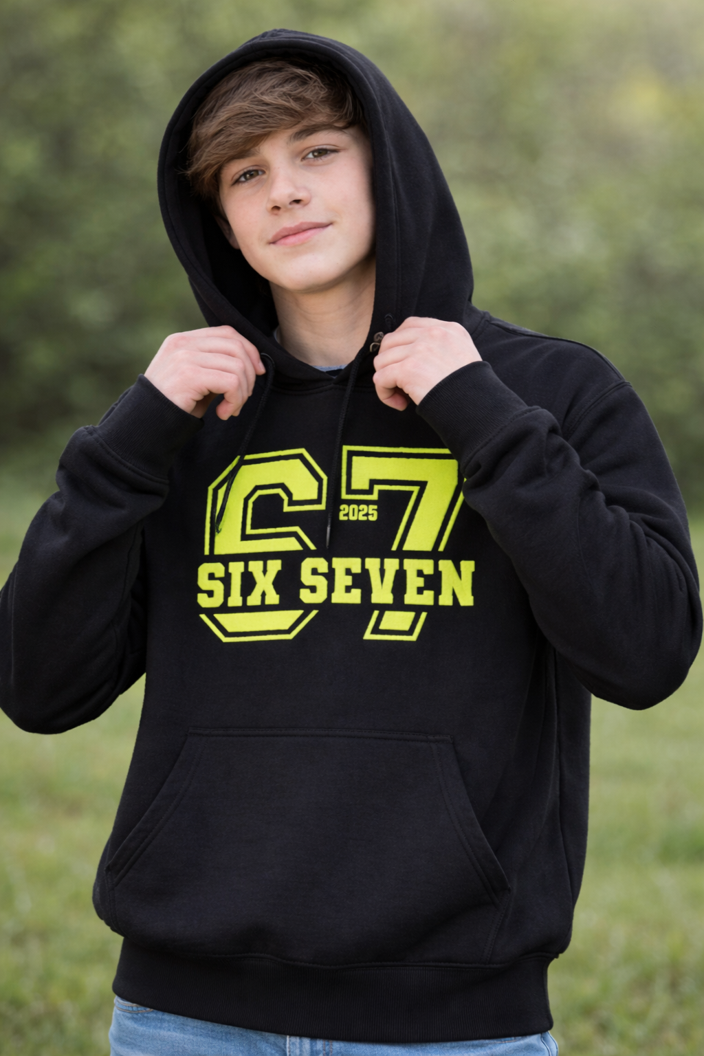 SIX SEVEN 67 Black Hoodie